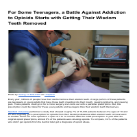 The Battle With Addiction Starts at the Dentist