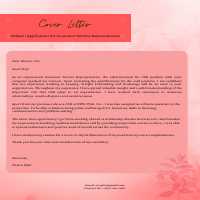 Application Cover Letter
