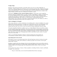 Course Description: Religion in the Ancient Mediterranean
