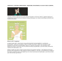 Using EFT tapping to help with stress