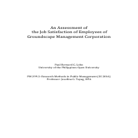 Research paper on employee job satisfaction