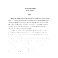 Chapter One of Biography