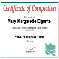 Virtual Assistant Bootcamp Certificate
