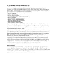 Article on Insurance