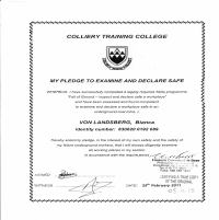 F.O.G Certificate