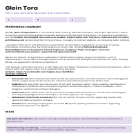 Recruitment /Talent experience