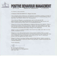 Megan -Reference Letter