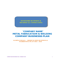 BUSINESS PLAN -CLASSIFIED ENTITY
