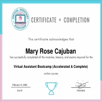 Virtual Assistant Certificate