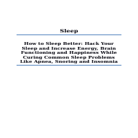 Sleep E-book