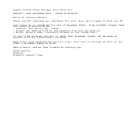 Sample Airbnb Guest Communication 