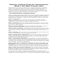 Guest post - Exterior Coating Guide for Homeowners:What’s th