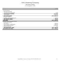 Sample Generated Report in QuickBooks - Balance Sheet