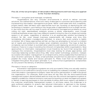 PRINCIPLES OF INFORMATION MANAGEMENT - an expository writing