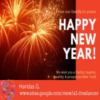 New Year Greetings Card