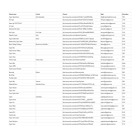 Collected leads of names, emails and subscribers 