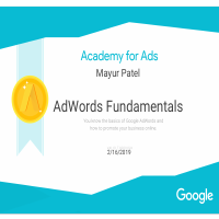 Google Adwards Fundamentals Certificate