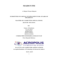 Project Name :- Madecute