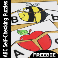 Self checking puzzles for kids etc