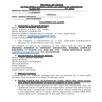 sample pleadings for a personal injury case