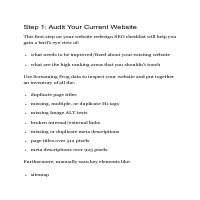 website redesign steps