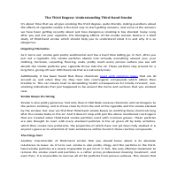 The Third Degree - Understanding Third-hand Smoke