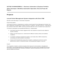 VICTOR CHUKWUDEBELU SYSTEMS AUTOMATION PORTFOLIO