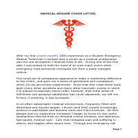 Sample, Résumé Cover Letter