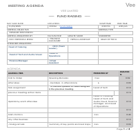 MEETING AGENDA