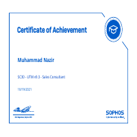 Sophos Sa;es Certification