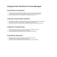 Shopify Order Management Workflow