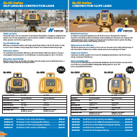 Construction Lasers Catalog
