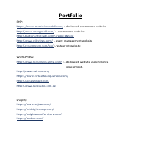 Few of my works (websites)