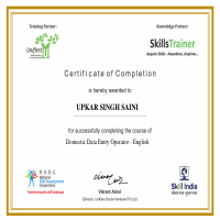 CERTIFIED DATA ENTRY SPECIALIST