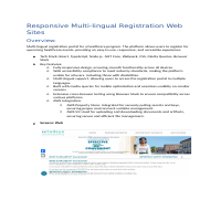 Responsive Registration Web Site