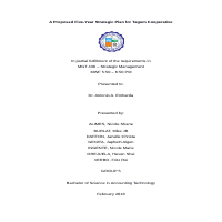 Internal Audit for Tagum Cooperative