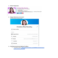 Sample Social Media Accounts