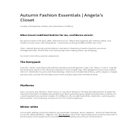 Fashion Article 