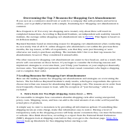 Article | Shopping Cart Abandonment (Digital Marketing)
