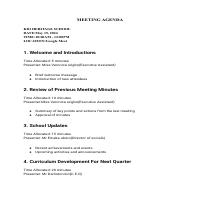 Meeting Minutes
