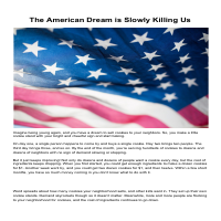 Is The American Dream Alive?