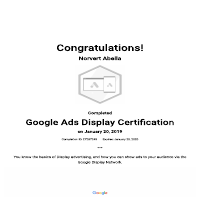 Google Ads Display Certification