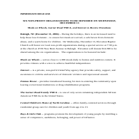 Press Release: Non-Profit Organization