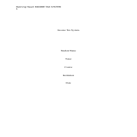 Academic Writing on Tax System