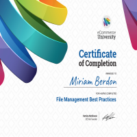 Certification - File Management Best Practies