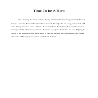 Time to Be A Hero (Unfinished, but still reliable...)