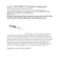 TIFFANY FLASK