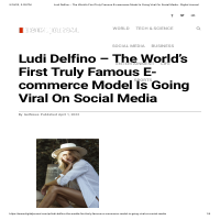 Article on Ludi Delfino - Popular Model for Digital Journal