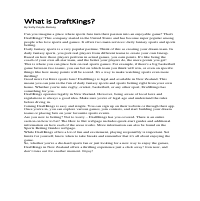 Online sports article - non-published