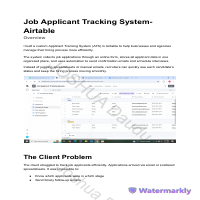 Job Applicant Tracking System - Airtable